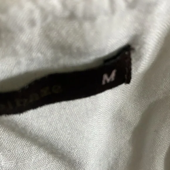 Hazel Sleeveless Twist Front High-Low Blue & White Stripe‎ Top Sz M- EUC - Picture 5 of 9